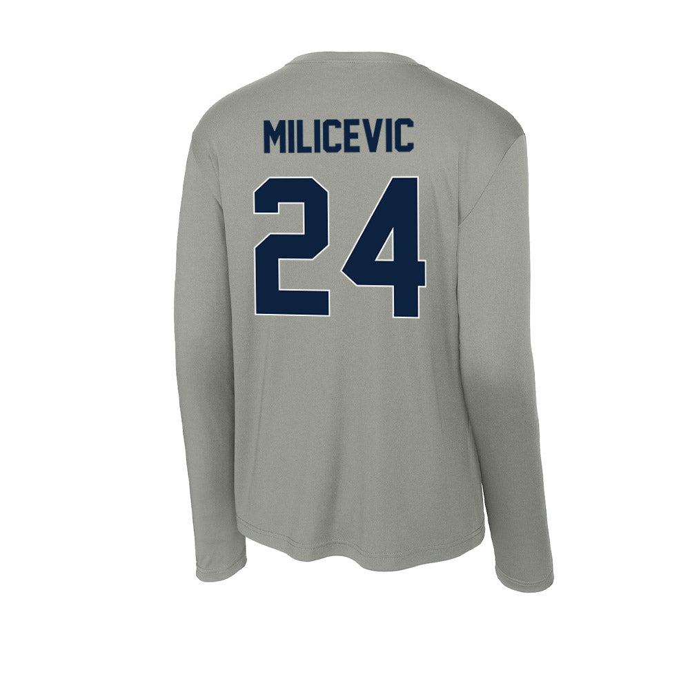 Xavier - NCAA Men's Basketball : Jovan Milicevic - Activewear Long Sleeve T-Shirt-1