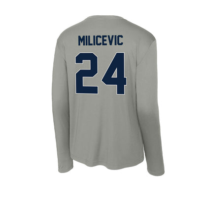 Xavier - NCAA Men's Basketball : Jovan Milicevic - Activewear Long Sleeve T-Shirt-1