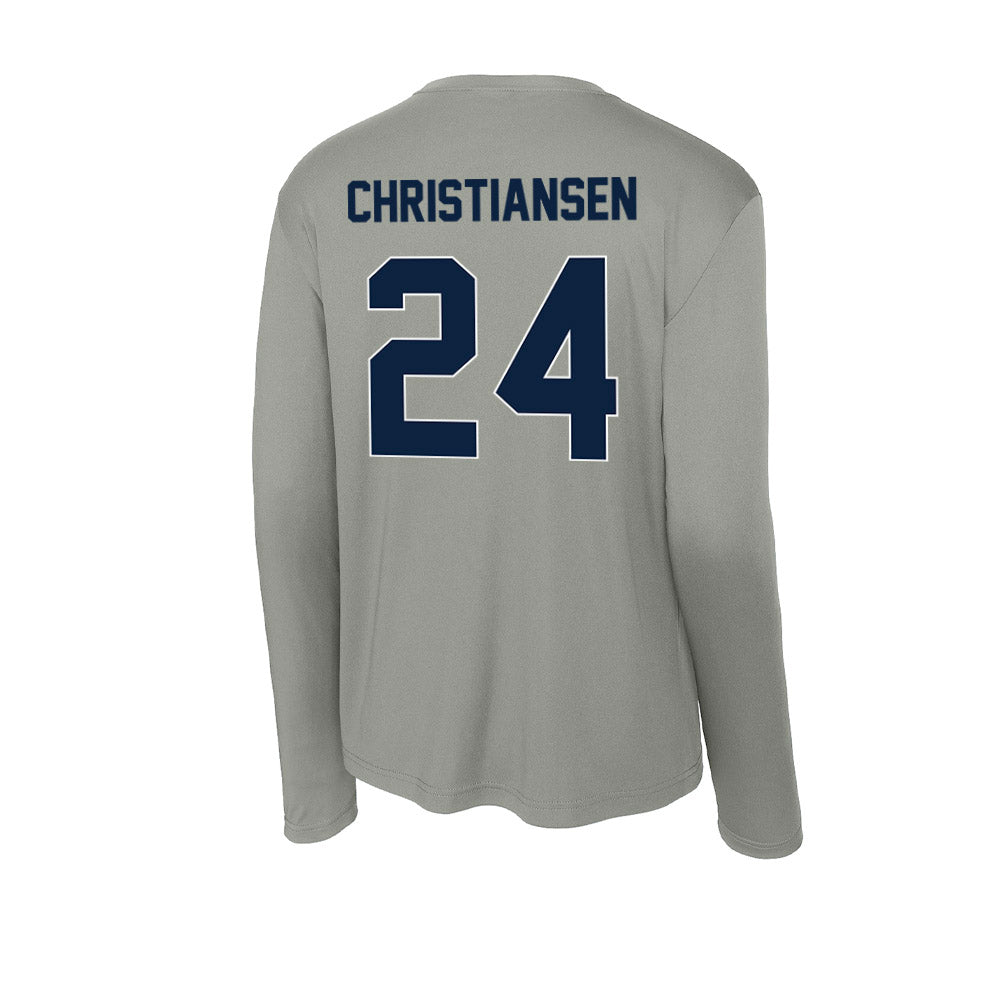 Xavier - NCAA Baseball : Hayden Christiansen - Activewear Long Sleeve T-Shirt-1