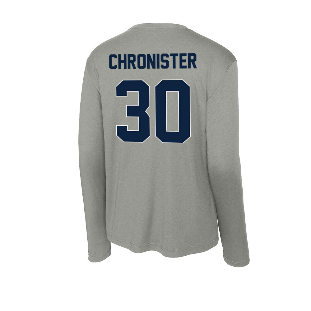 Xavier - NCAA Baseball : Ashton Chronister - Activewear Long Sleeve T-Shirt-1