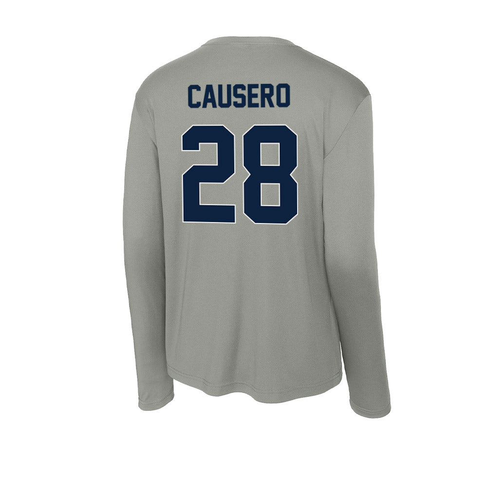 Xavier - NCAA Baseball : Lincoln Causero - Activewear Long Sleeve T-Shirt-1