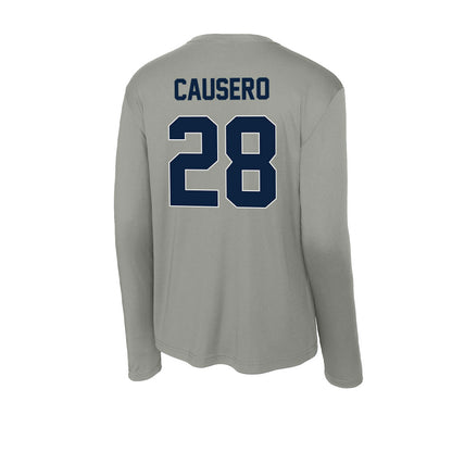 Xavier - NCAA Baseball : Lincoln Causero - Activewear Long Sleeve T-Shirt-1