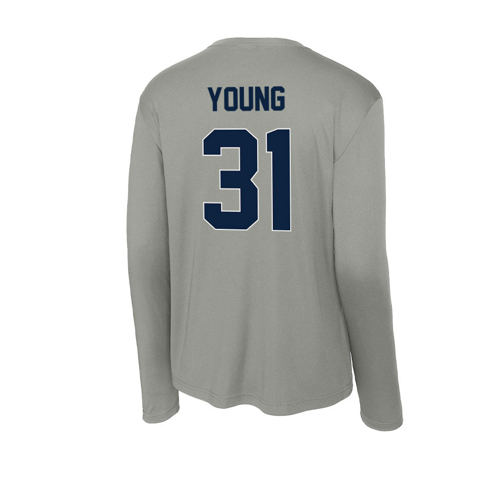 Xavier - NCAA Baseball : Joey Young - Activewear Long Sleeve T-Shirt-1