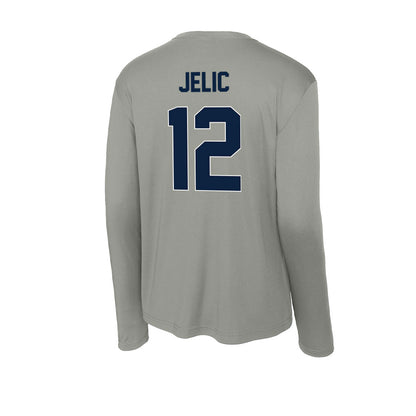 Xavier - NCAA Baseball : Jason Jelic - Activewear Long Sleeve T-Shirt-1