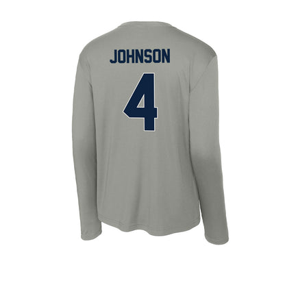 Xavier - NCAA Baseball : Peter Johnson - Activewear Long Sleeve T-Shirt-1