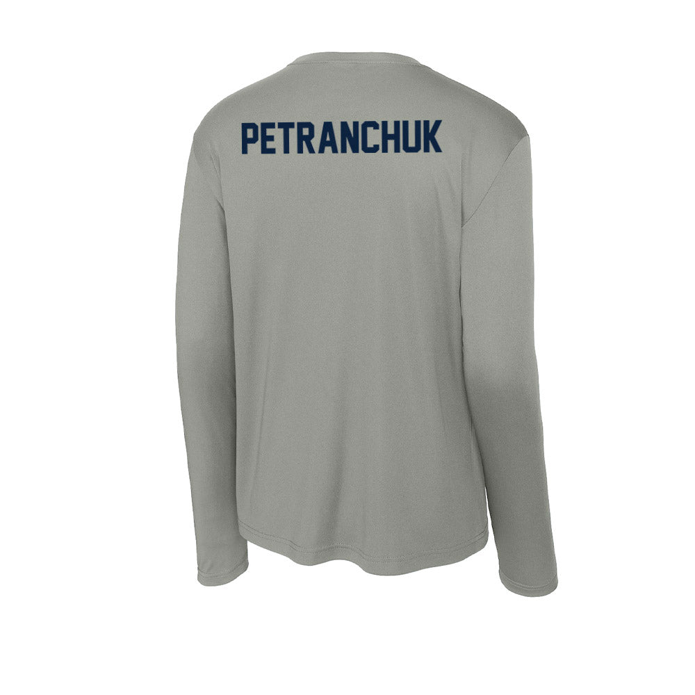 Xavier - NCAA Men's Swimming & Diving : Caleb Petranchuk - Activewear Long Sleeve T-Shirt-1