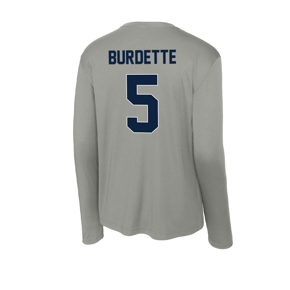 Xavier - NCAA Baseball : Clay Burdette - Activewear Long Sleeve T-Shirt-1