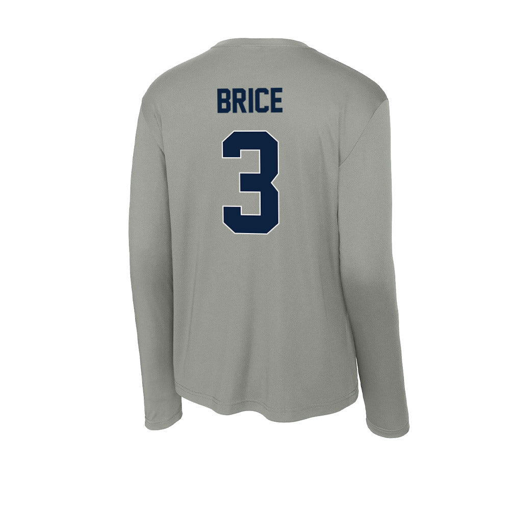 Xavier - NCAA Men's Soccer : Nolan Brice - Activewear Long Sleeve T-Shirt-1