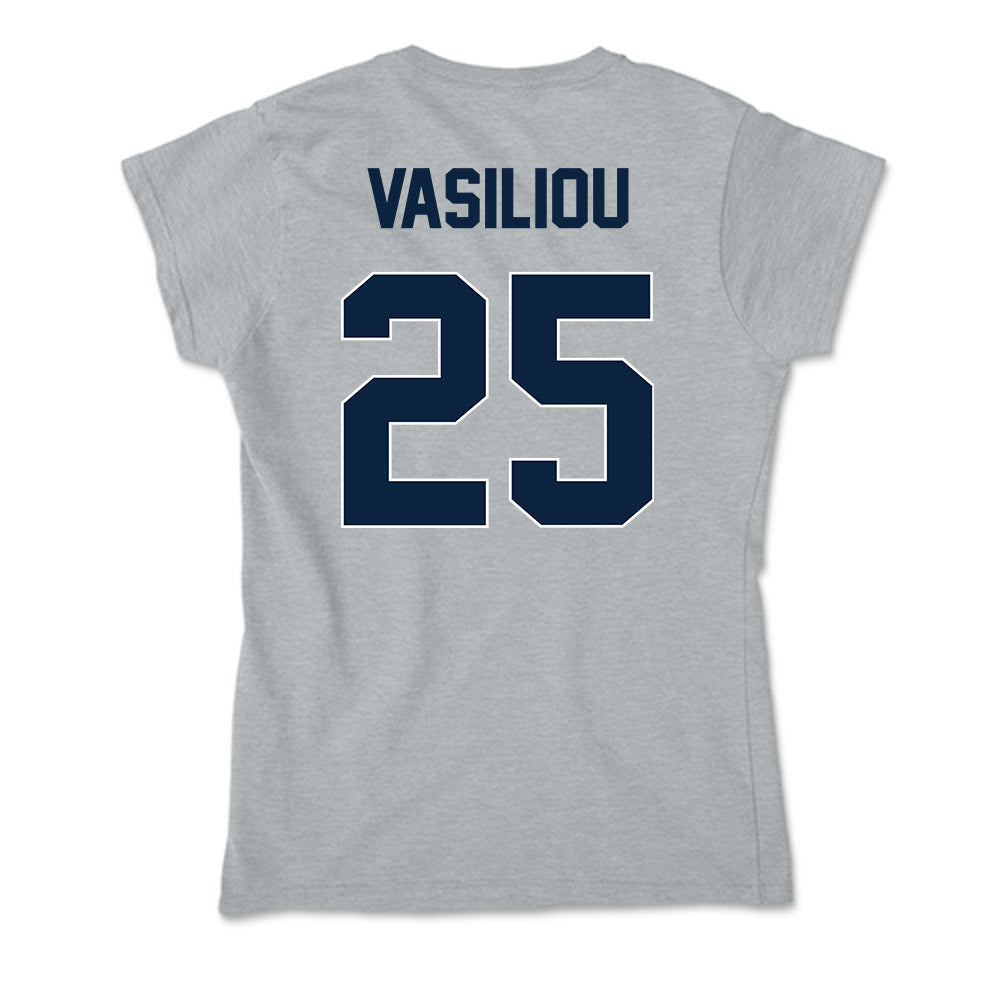 Xavier - NCAA Baseball : Evan Vasiliou - Soft Style Women’s T-Shirt-1