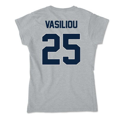 Xavier - NCAA Baseball : Evan Vasiliou - Soft Style Women’s T-Shirt-1