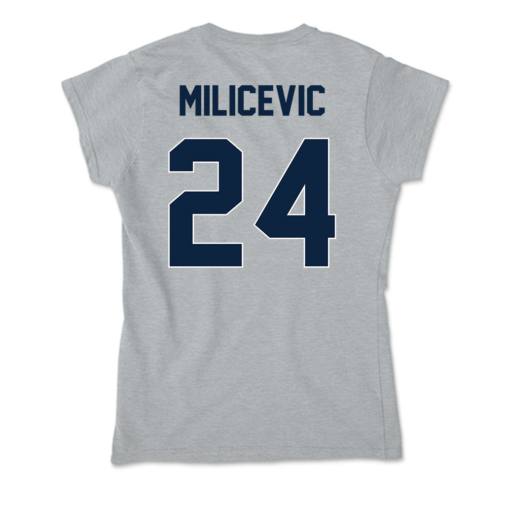 Xavier - NCAA Men's Basketball : Jovan Milicevic - Soft Style Women’s T-Shirt-1