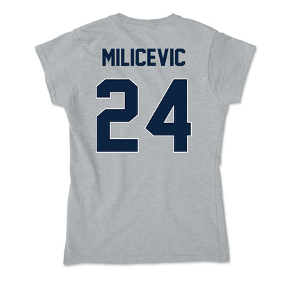 Xavier - NCAA Men's Basketball : Jovan Milicevic - Soft Style Women’s T-Shirt-1
