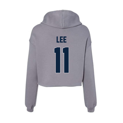 Xavier - NCAA Men's Soccer : Gun Lee - Women's Crop Fleece Hoodie-1