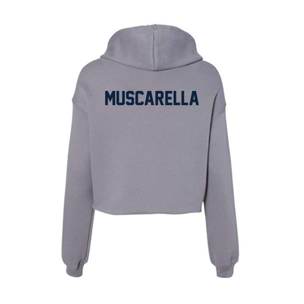 Xavier - NCAA Men's Track & Field : Nick Muscarella - Women's Crop Fleece Hoodie-1