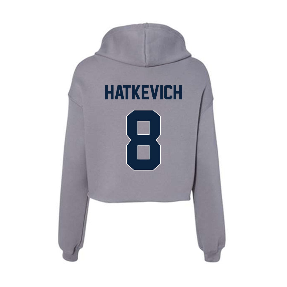 Xavier - NCAA Women's Volleyball : Macy Hatkevich - Women's Crop Fleece Hoodie-1