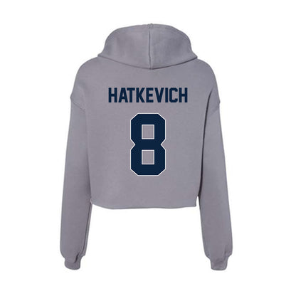 Xavier - NCAA Women's Volleyball : Macy Hatkevich - Women's Crop Fleece Hoodie-1