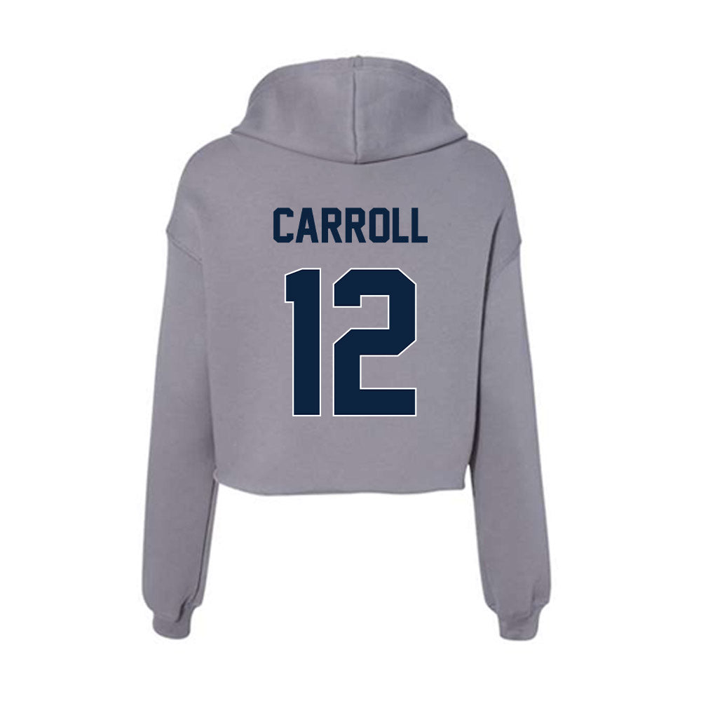 Xavier - NCAA Men's Basketball : Tre Carroll - Women's Crop Fleece Hoodie-1