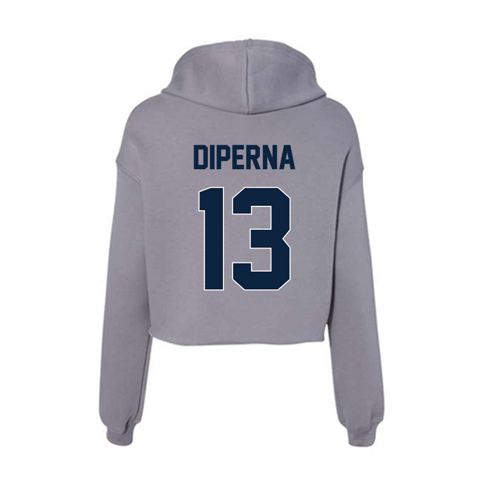 Xavier - NCAA Women's Lacrosse : Mia DiPerna - Women's Crop Fleece Hoodie-1