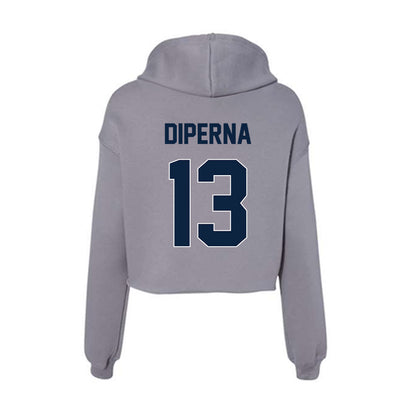 Xavier - NCAA Women's Lacrosse : Mia DiPerna - Women's Crop Fleece Hoodie-1