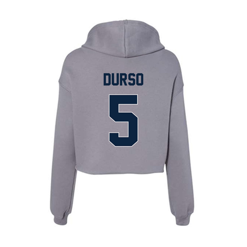 Xavier - NCAA Men's Soccer : Ryan Durso - Women's Crop Fleece Hoodie-1