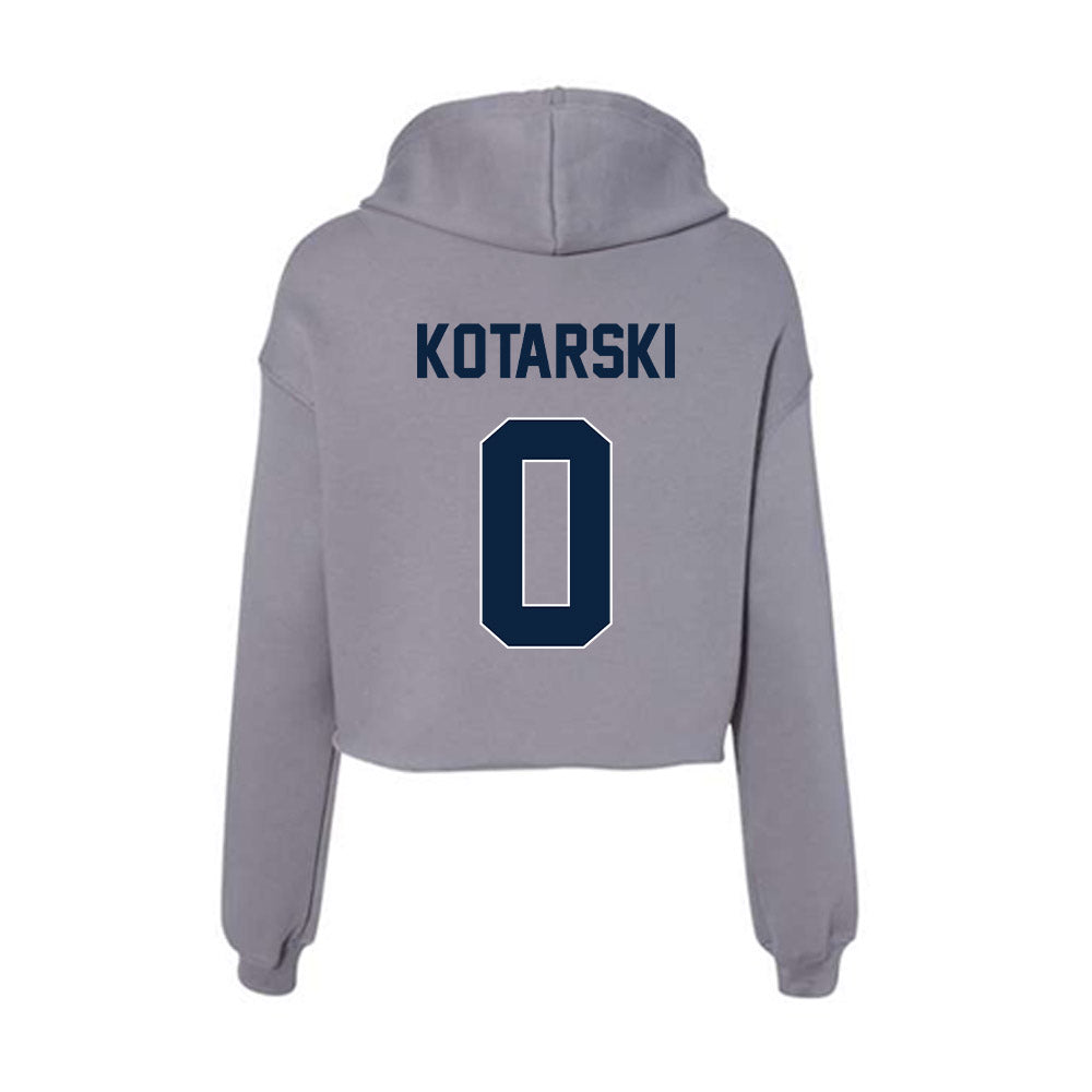 Xavier - NCAA Men's Tennis : alex kotarski - Women's Crop Fleece Hoodie-1