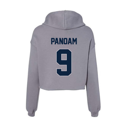 Xavier - NCAA Men's Basketball : Mier Panoam - Women's Crop Fleece Hoodie-1