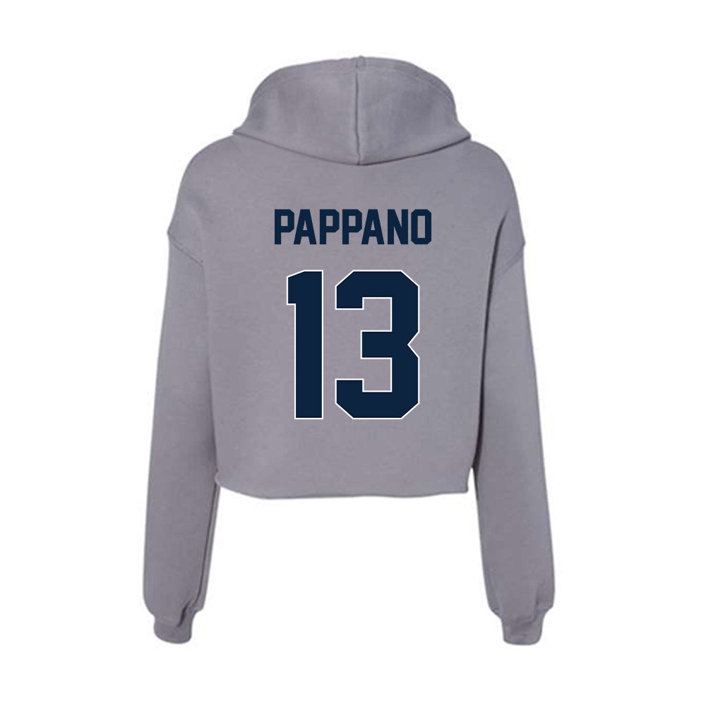 Xavier - NCAA Baseball : Luke Pappano - Women's Crop Fleece Hoodie-1