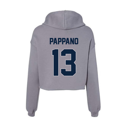 Xavier - NCAA Baseball : Luke Pappano - Women's Crop Fleece Hoodie-1