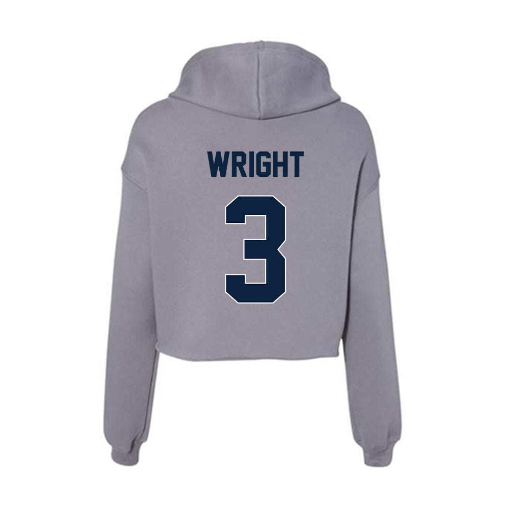 Xavier - NCAA Men's Basketball : All Wright - Women's Crop Fleece Hoodie-1
