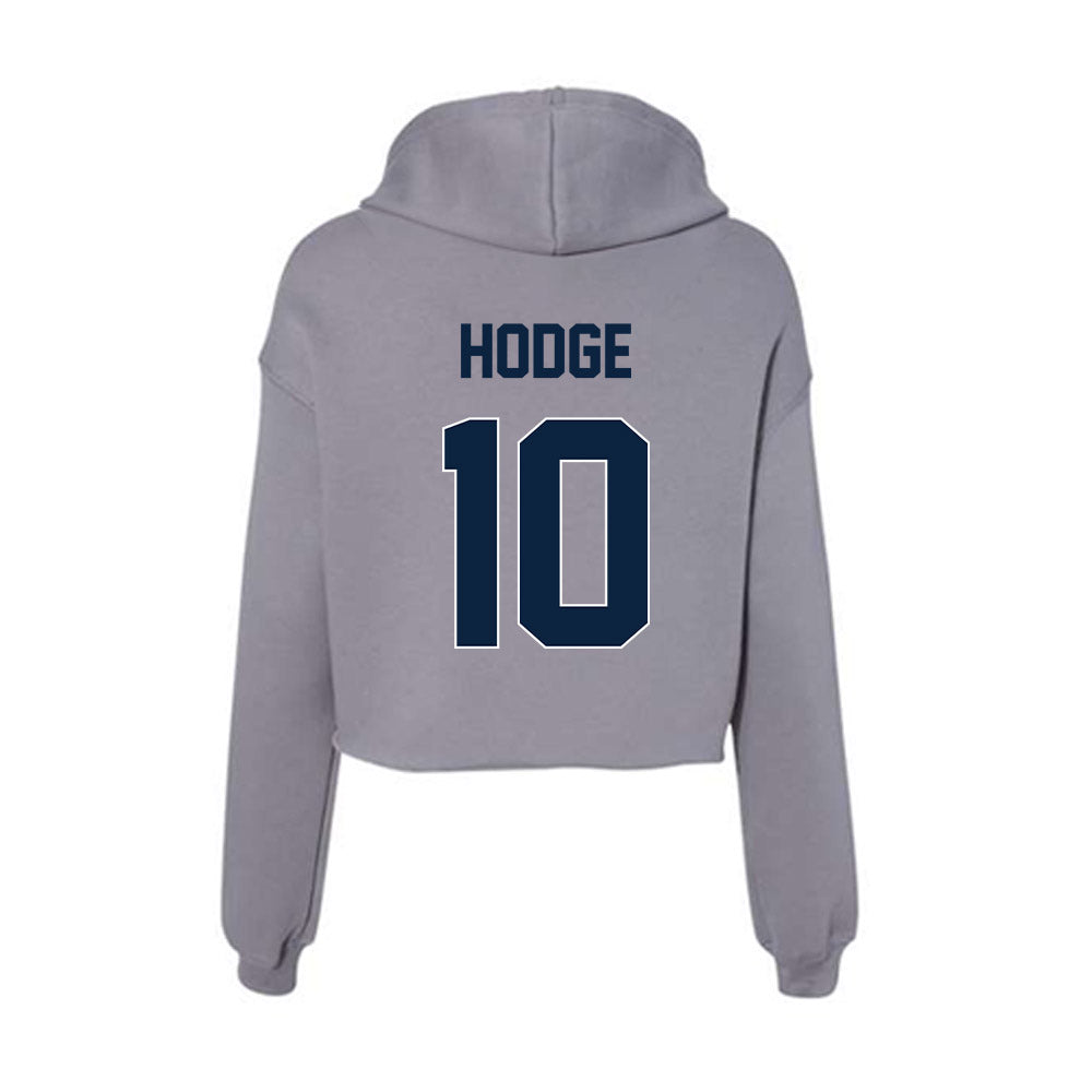 Xavier - NCAA Women's Lacrosse : Brynley Hodge - Women's Crop Fleece Hoodie-1