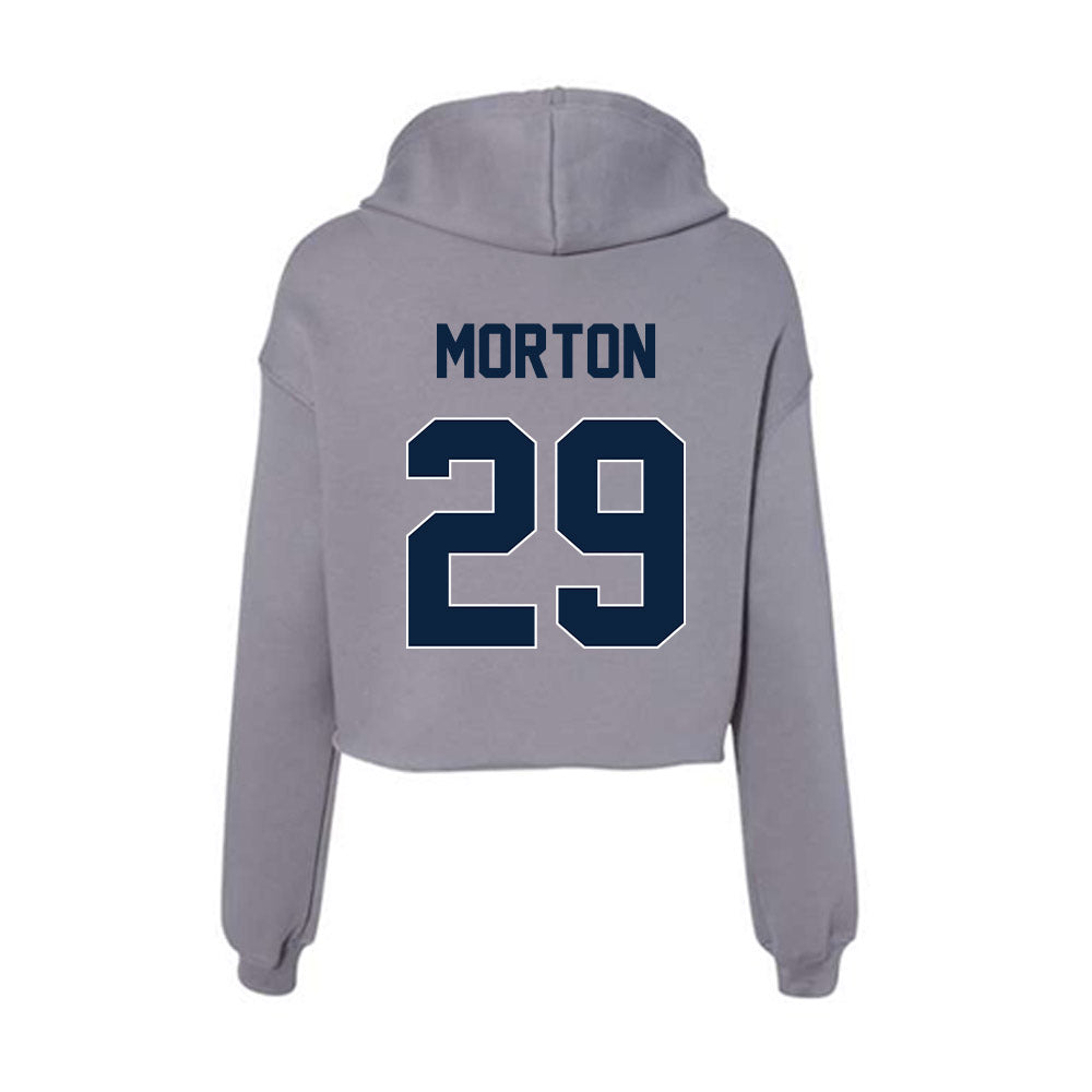Xavier - NCAA Baseball : Mitchell Morton - Women's Crop Fleece Hoodie-1