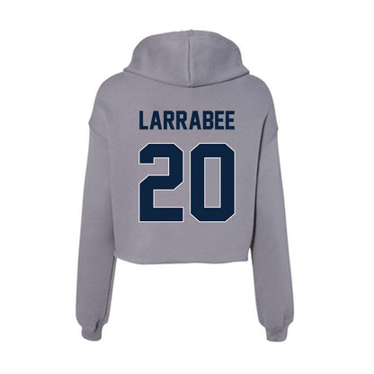Xavier - NCAA Women's Lacrosse : Summer Larrabee - Women's Crop Fleece Hoodie-1