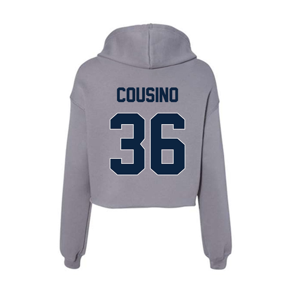 Xavier - NCAA Men's Soccer : Reece Cousino - Women's Crop Fleece Hoodie-1