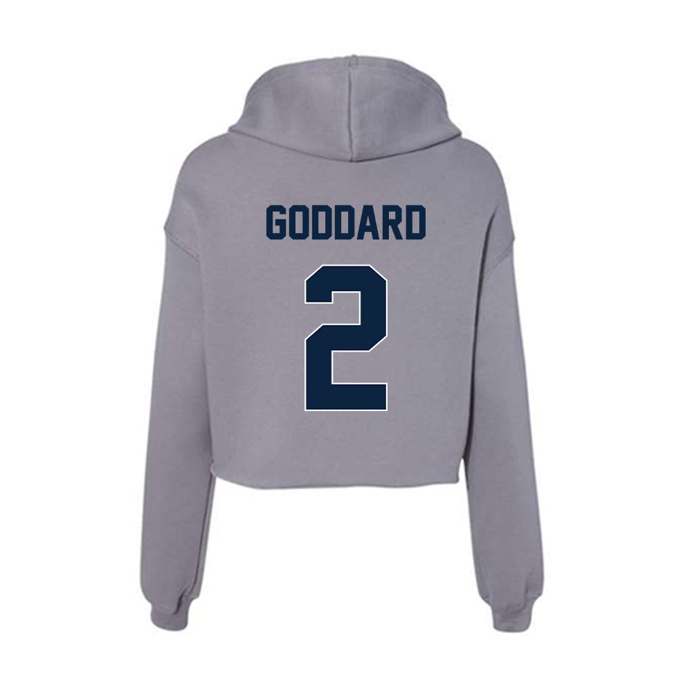 Xavier - NCAA Women's Soccer : Cameron Goddard - Women's Crop Fleece Hoodie-1