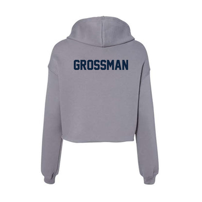 Xavier - NCAA Men's Tennis : Lukas Grossman - Women's Crop Fleece Hoodie-1
