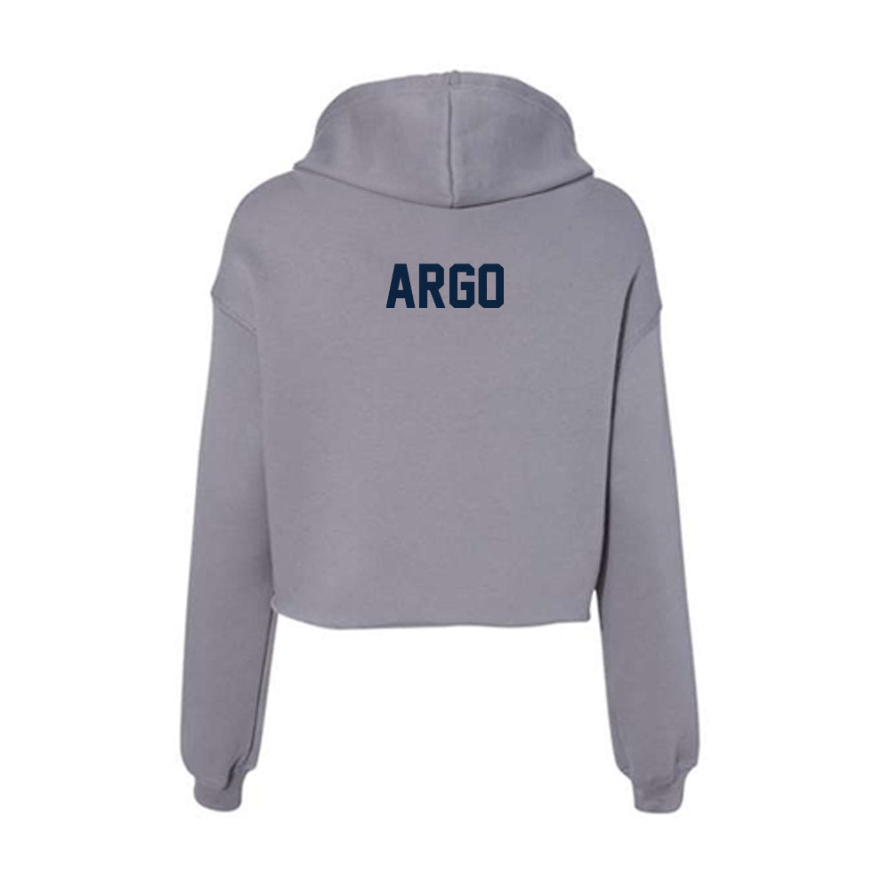 Xavier - NCAA Women's Swimming & Diving : Ryon Argo - Women's Crop Fleece Hoodie-1
