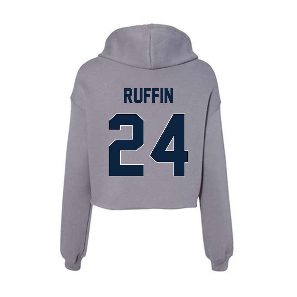Xavier - NCAA Men's Soccer : Ellison Ruffin - Women's Crop Fleece Hoodie-1