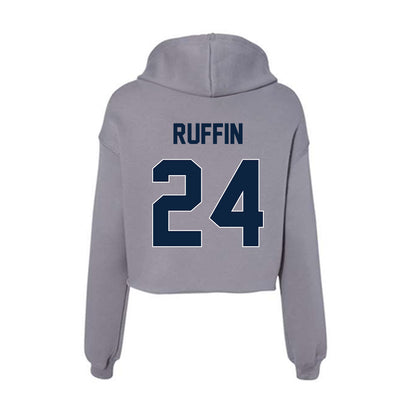 Xavier - NCAA Men's Soccer : Ellison Ruffin - Women's Crop Fleece Hoodie-1