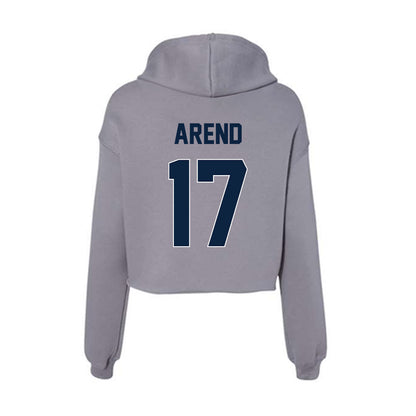 Xavier - NCAA Baseball : Joey Arend - Women's Crop Fleece Hoodie-1
