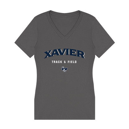 Xavier - NCAA Women's Track & Field : Madison Rivera - Women's V-Neck T-Shirt-0