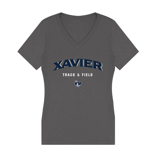 Xavier - NCAA Women's Track & Field : Madison Rivera - Women's V-Neck T-Shirt-0