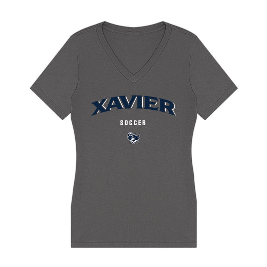 Xavier - NCAA Women's Soccer : Callie Houtz - Women's V-Neck T-Shirt-0