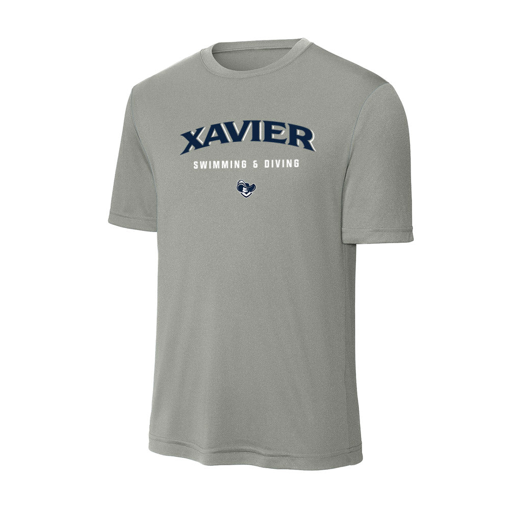 Xavier - NCAA Men's Swimming & Diving : Zakary Guenther - Activewear T-Shirt-0