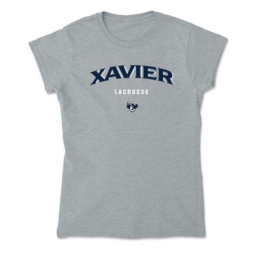 Xavier - NCAA Women's Lacrosse : Genevieve Hathaway - Soft Style Women’s T-Shirt-0