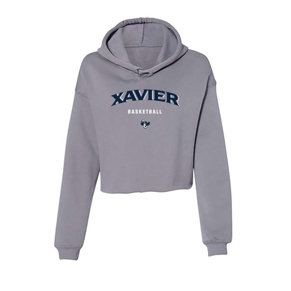 Xavier - NCAA Men's Basketball : Tre Carroll - Women's Crop Fleece Hoodie-0