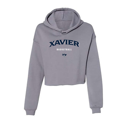 Xavier - NCAA Women's Basketball : Petra Oborilova - Women's Crop Fleece Hoodie-0