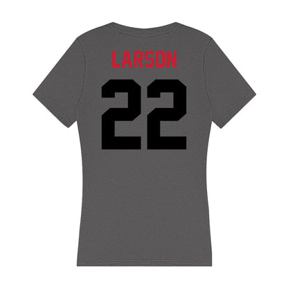 Seattle - NCAA Women's Basketball : Lucy Larson - Women's V-Neck T-Shirt-1