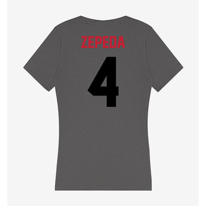 Seattle - NCAA Softball : Aurora Zepeda - Women's V-Neck T-Shirt-1