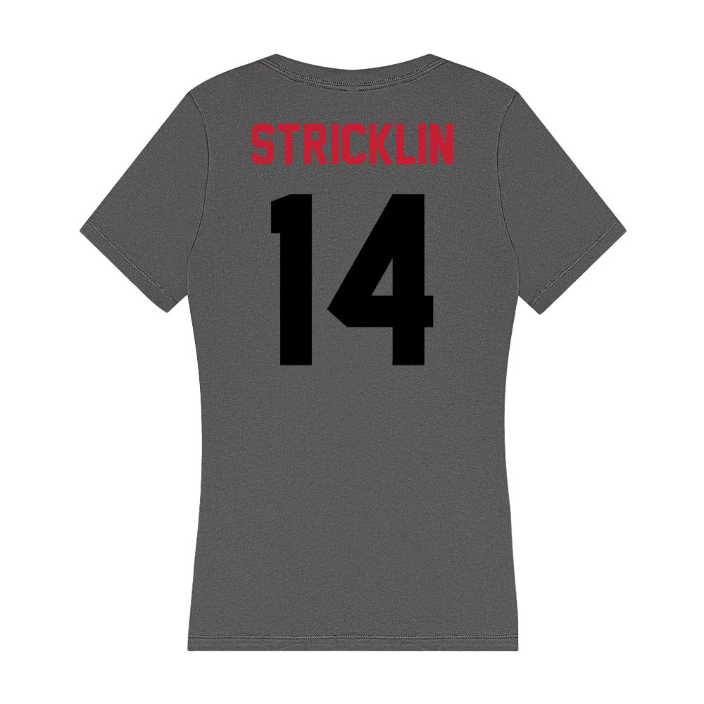 Seattle - NCAA Women's Basketball : Tamia Stricklin - Women's V-Neck T-Shirt-1