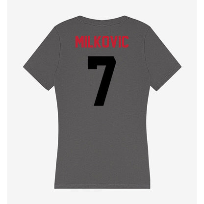 Seattle - NCAA Women's Basketball : Lucija Milkovic - Women's V-Neck T-Shirt-1